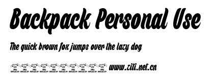 Backpack Personal Use.ttf字體轉換器圖片