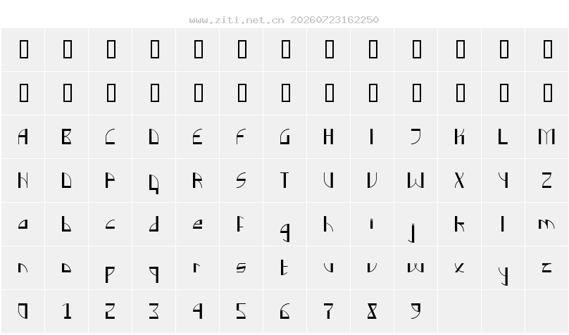 字符映射圖