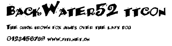 BackWater52 ttcon.ttf字體轉換器圖片