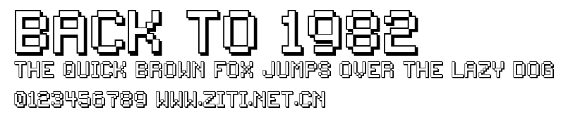 Back to 1982.ttf字體轉換器圖片