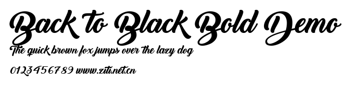 Back to Black Bold Demo.ttf字體轉換器圖片