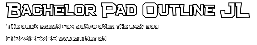 Bachelor Pad Outline JL.ttf字體轉換器圖片