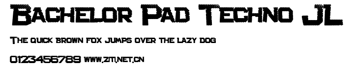 Bachelor Pad Techno JL.ttf字體轉換器圖片