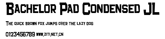 Bachelor Pad Condensed JL.ttf字體轉換器圖片