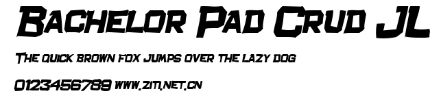 Bachelor Pad Crud JL.ttf字體轉換器圖片