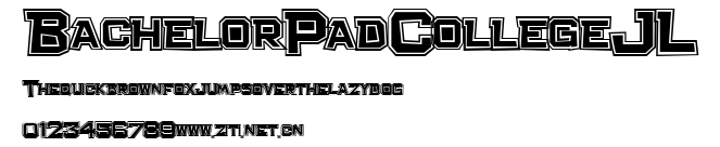 Bachelor Pad College JL.ttf字體轉換器圖片