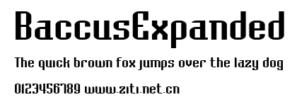 BaccusExpanded.ttf字體轉換器圖片