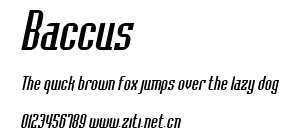 Baccus.ttf字體轉換器圖片