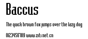 Baccus.ttf字體轉換器圖片