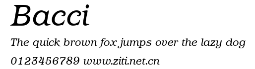 Bacci.ttf字體轉換器圖片