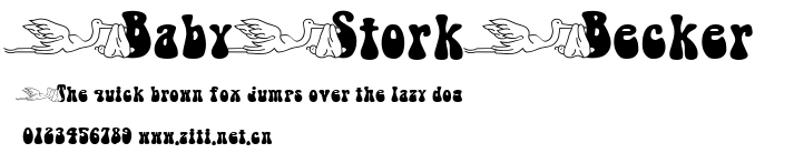 BabyStork Becker.ttf字體轉換器圖片