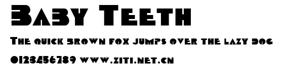 Baby Teeth.ttf字體轉換器圖片