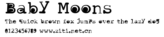 Baby Moons.ttf字體轉換器圖片