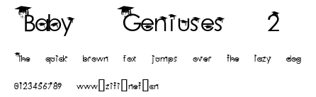 Baby Geniuses 2.ttf字體轉換器圖片