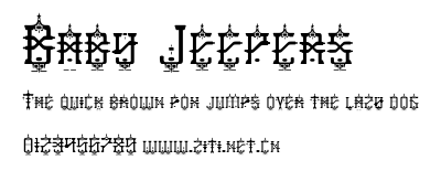 Baby Jeepers.ttf字體轉換器圖片