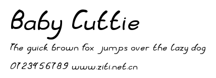 Baby Cuttie.ttf字體轉換器圖片