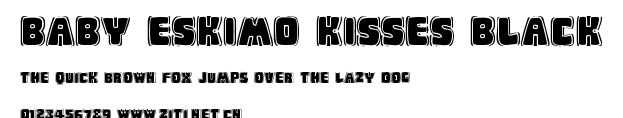 Baby Eskimo Kisses Black.ttf