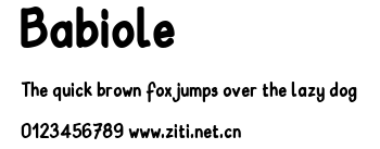 Babiole.ttf字體轉換器圖片