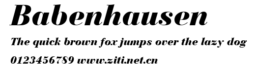 Babenhausen.ttf字體轉換器圖片