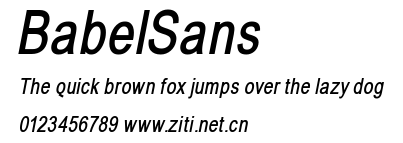 BabelSans.ttf字體轉換器圖片