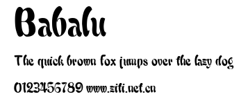 Babalu.ttf字體轉換器圖片
