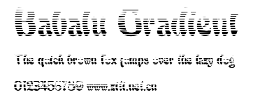 Babalu Gradient.ttf字體轉換器圖片