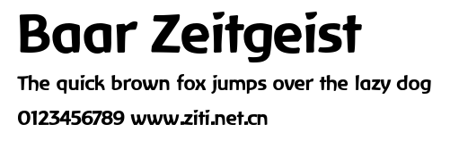 Baar Zeitgeist.ttf字體轉換器圖片