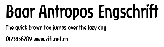 Baar Antropos Engschrift.ttf字體轉換器圖片