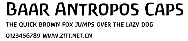 Baar Antropos Caps.ttf字體轉換器圖片