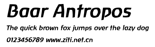 Baar Antropos.ttf字體轉換器圖片