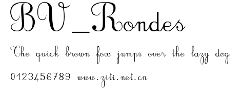 BV_Rondes.ttf字體轉換器圖片