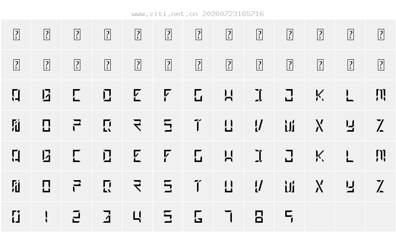 字符映射圖