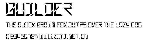 BUILDER.ttf字體轉換器圖片
