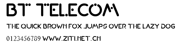 BT Telecom.ttf字體轉換器圖片