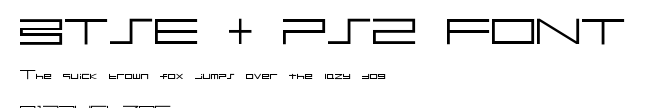 BTSE + PS2 FONT.ttf字體轉換器圖片