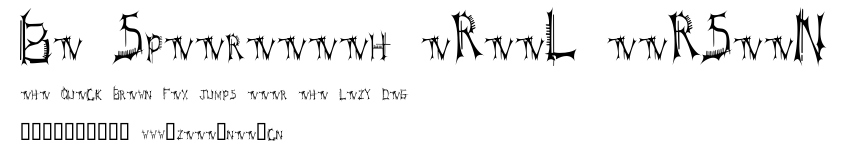 BT Speartooth TRIAL VERSION.ttf字體轉換器圖片