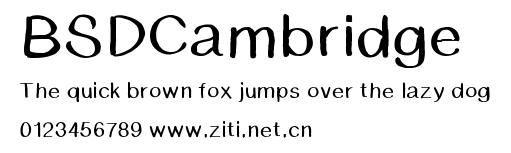BSDCambridge.ttf字體轉換器圖片