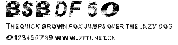 BSB DF 50.ttf字體轉換器圖片