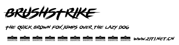 BRUSHSTRIKE.ttf字體轉換器圖片