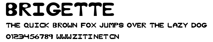 BRIGETTE.ttf字體轉換器圖片