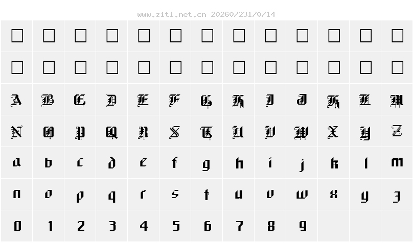 字符映射圖