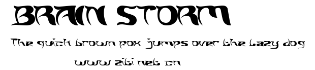 BRAIN STORM.ttf字體轉換器圖片