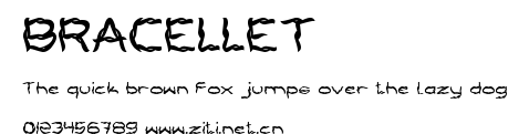 BRACELLET.ttf字體轉換器圖片