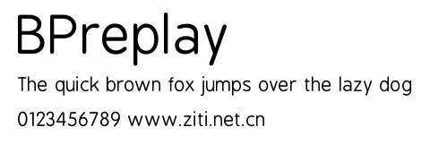 BPreplay.otf字體轉換器圖片