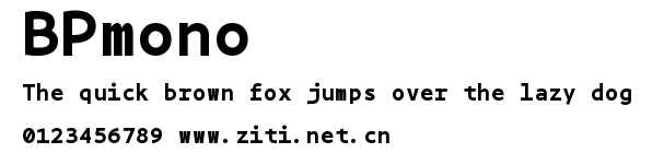 BPmono.ttf字體轉換器圖片