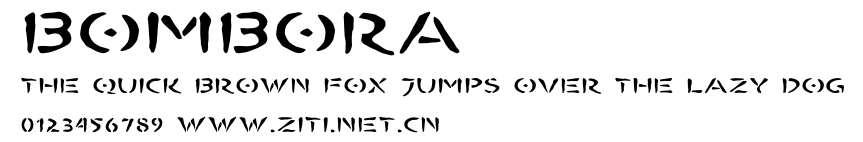 BOMBORA.otf字體轉換器圖片
