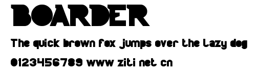 BOARDER.ttf字體轉換器圖片