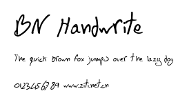 BN Handwrite.ttf字體轉換器圖片