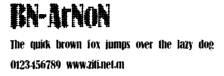 BN-ArNoN.ttf字體轉換器圖片