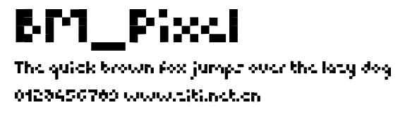 BM_Pixel.otf字體轉換器圖片